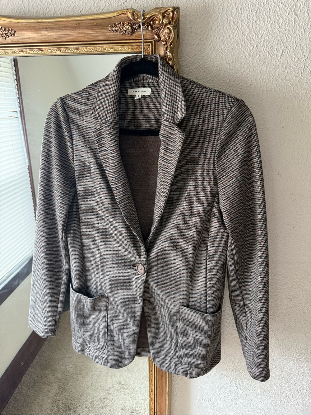 Max Studio Neutral Blazer - Picture 2 of 5